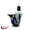 Service Caster 3.5'' Blue Poly Swivel 1-1/2'' Expanding Stem Caster with Brake SCC-EX20S3514-PPUB-BLUE-PLB-112 - alternate 3